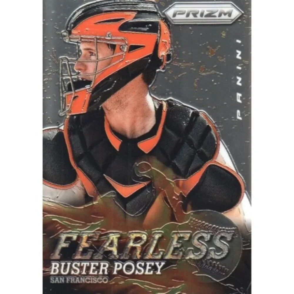 2013 Panini Prizm Buster Posey Fearless Insert Card #1 San Francisco Giants